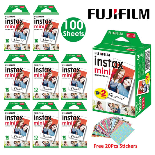 Fujifilm Instax Mini Film White  Sheets for FUJI Instant Photo Camera Mini 12/11/9/8/7/70/90