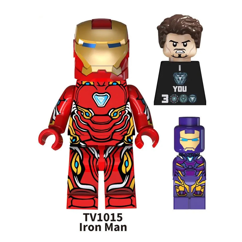 Marvel Avengers Iron Man Thanos Creative Building Blocks Set - Assembled Toy for kids and office desk