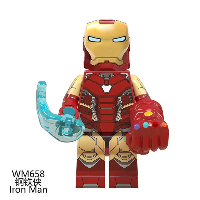 Marvel Avengers Iron Man Thanos Creative Building Blocks Set - Assembled Toy for kids and office desk