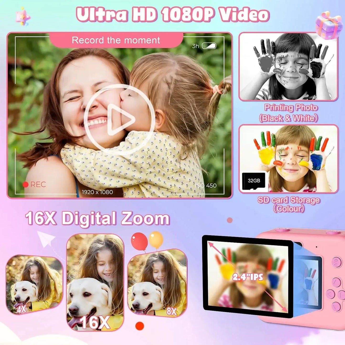 MagiPrint Kids' Instant Print Camera – Capture and Print Moments Instantly!